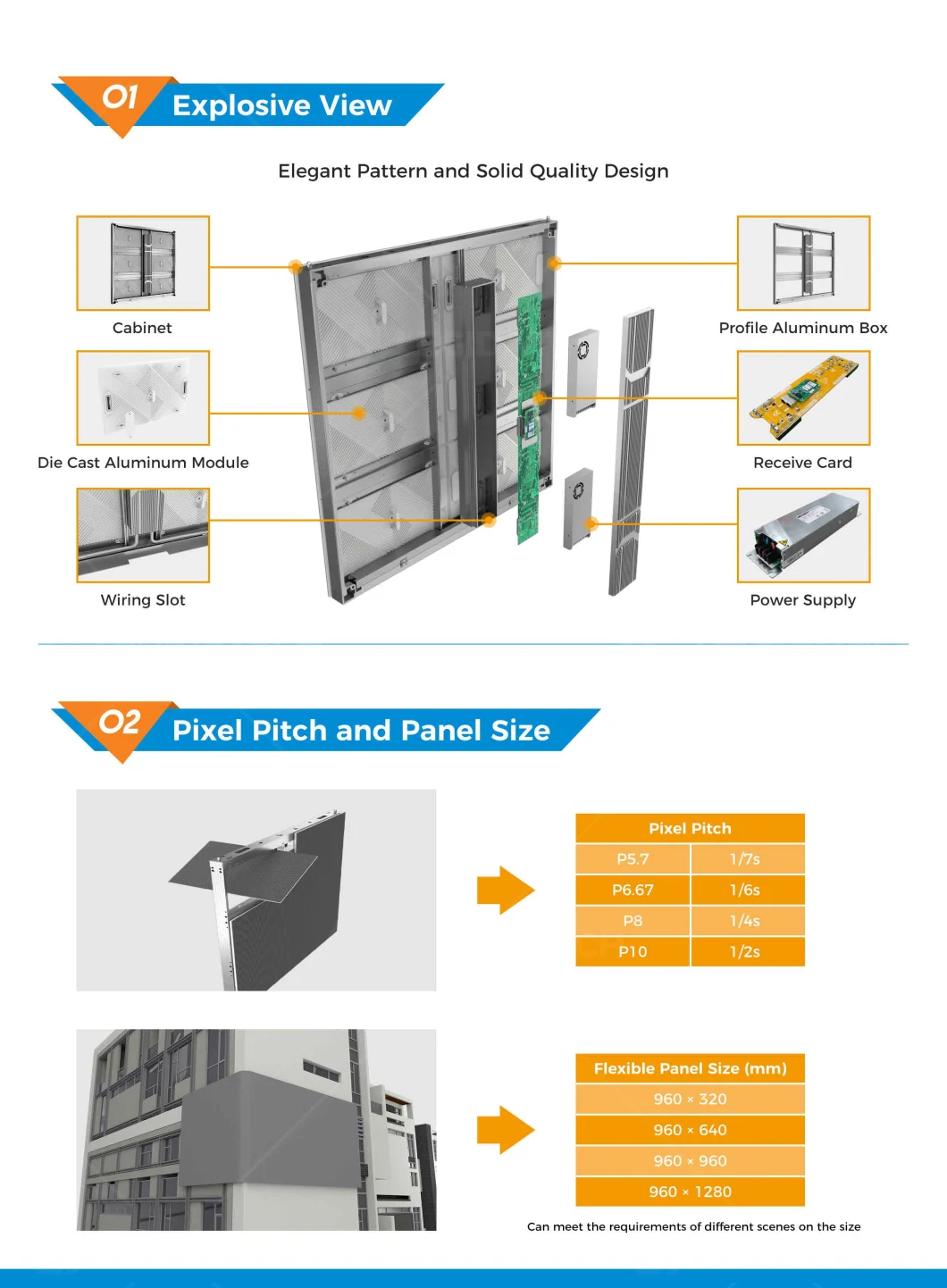 Glasses-Free 3D P5.7 LED Display Video Panel Wall Fixed Commercial Advertising Billboard Outdoor 5mm LED Screen