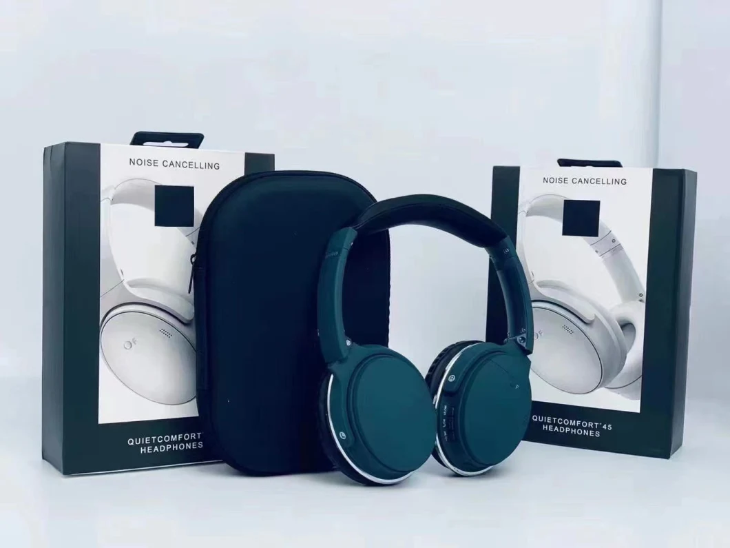 New Arrivals Factory Wholesale Hand Free on-Ear Wireless Headband Bluetooth Earphones Manufacturer Wireless Headphones QC45
