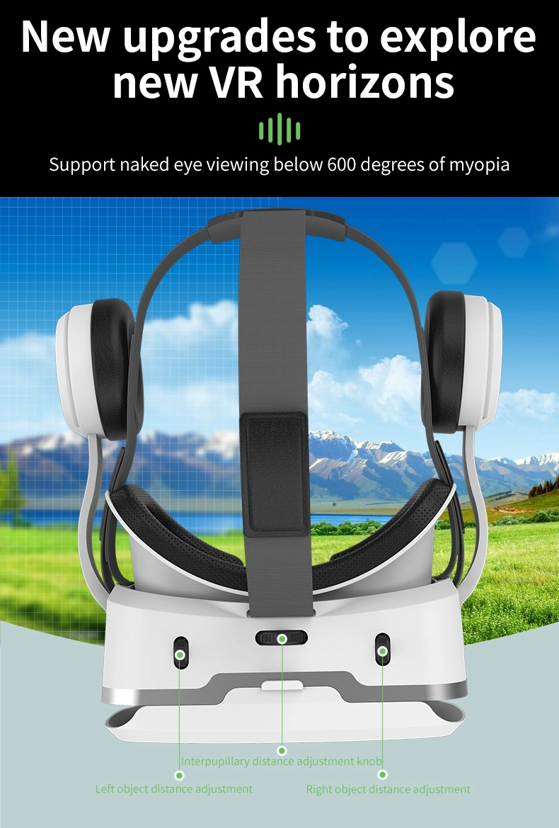 OEM Custom Logo Mobile Phone Vr Headsets 3D Box Glasses Vr with Control Remote