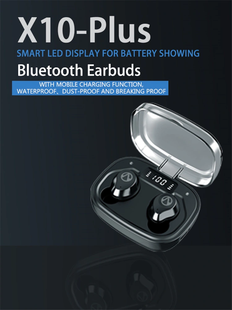 Christmas Digital Gift X10p Tws PRO Bluetooth Earbuds Mobile Phone Accessories Game Swimming Ipx7 Waterproof Wireless Earphones