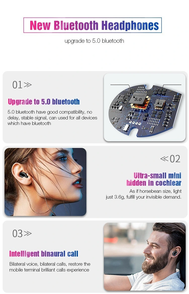 Tws Bluetooth 5.0 bluetooth Earphone Wireless Headphones for Mobile Phone