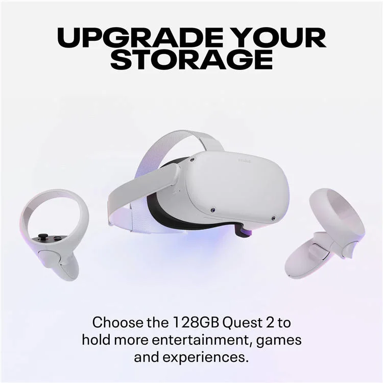 Best Selling Quest 2 Virtual Reality Headset All in One 3D Vr Glasses with 128g 256g Support Fov 98 Degree