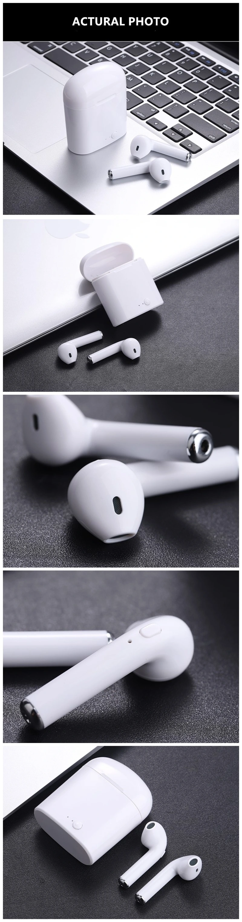 Tws Headphones Bluetooth 5.0 Air Pods Touch Control Wireless Earphones