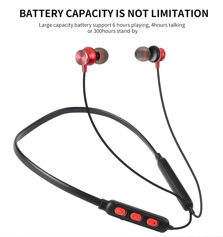 America and Europe Market Neckband Style Magnetic Bluetooth in Ear Earphone for Mobile Phone, Tablet, iPad, Computer, Notebook and Game Device