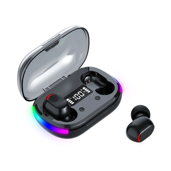Headphones in-Ear Tws Earphones HiFi Stereo Waterproof Bt 5.3 LED Display RGB Lamp Wireless Bluetooth Earbuds