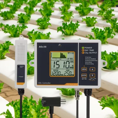 CO2 Controller with Ndir Remote Sensor LCD Display for Grow Room