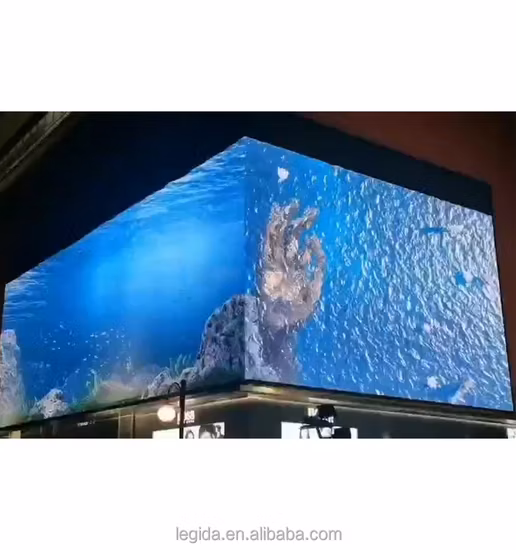 Naked Eye 3D P6 P8 P10 Fixed LED Screen 960X960 Video Wall Ground Support Advertising Outdoor Billboard DIP LED Ad Display