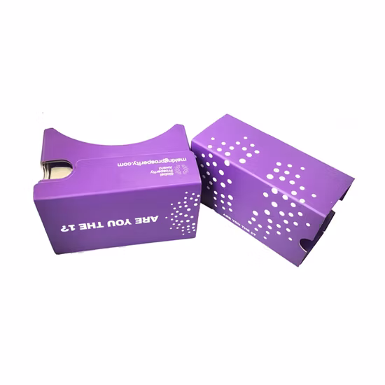 Color Paper 3D Magnifying Glass Google Second-Generation Virtual Reality Glasses White Cardboard Folding Mobile Phone Vr Glasses