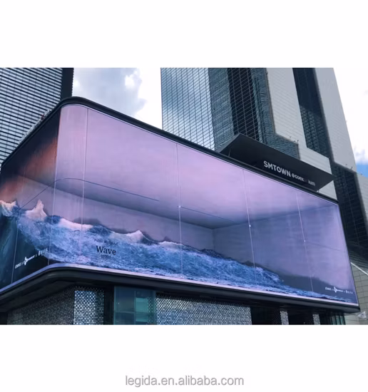 Glasses-Free 3D Outdoor Giant RGB LED Video Wall Panel Digital Billboard Display Waterproof 10mm LED Screen